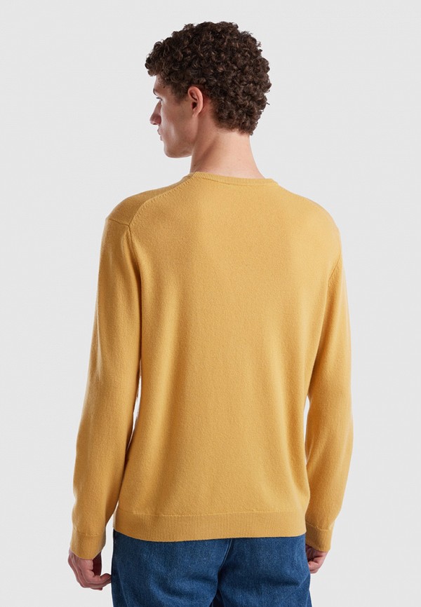 Джемпер United Colors of Benetton желтый, размер 44, фото 3