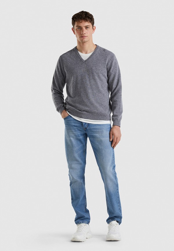 Пуловер United Colors of Benetton серый, размер 46, фото 2