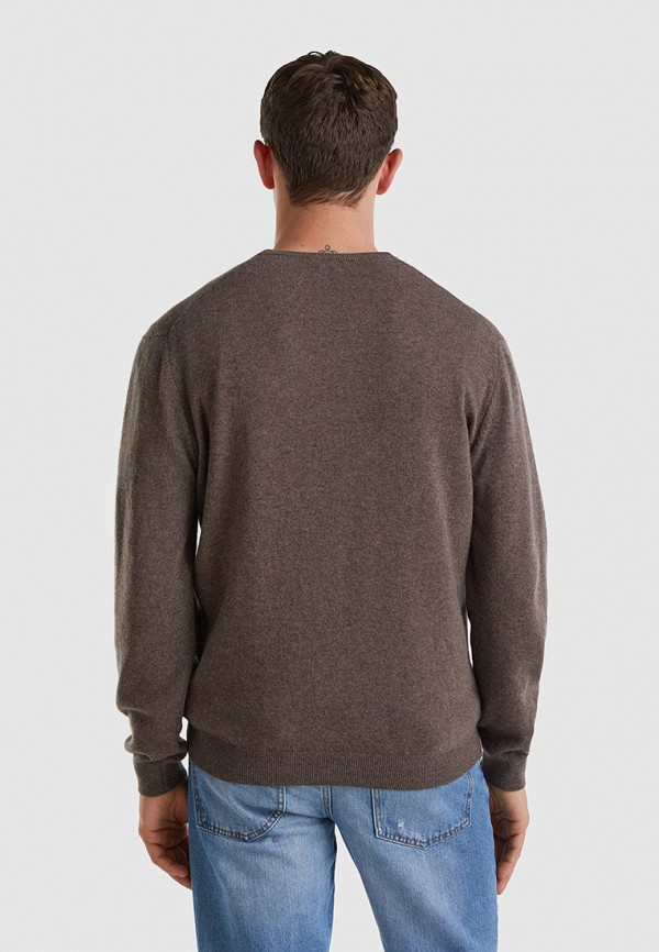 Пуловер United Colors of Benetton коричневый, размер 44, фото 3