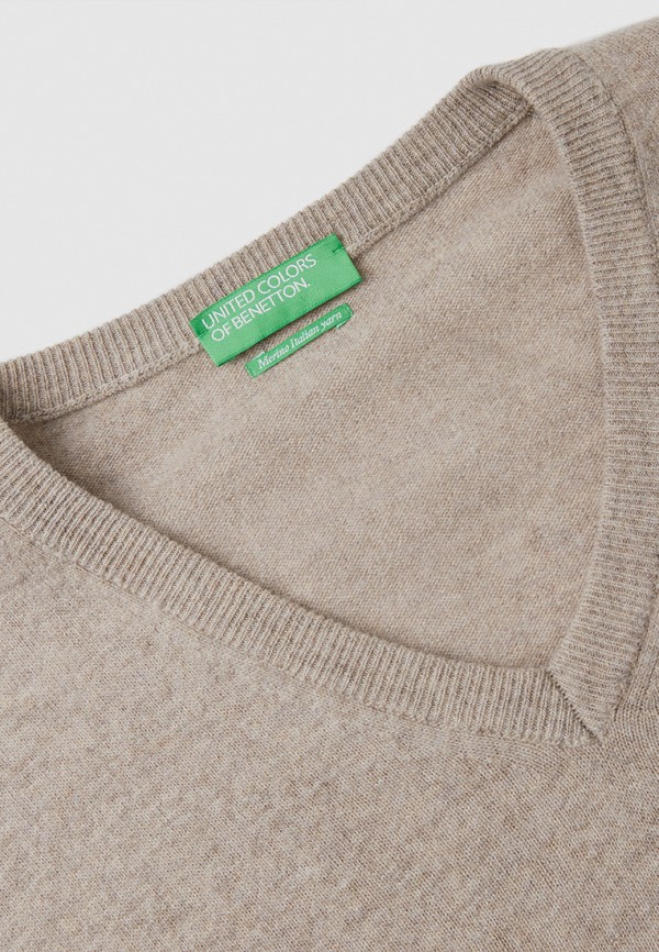Пуловер United Colors of Benetton бежевый, размер 50, фото 4