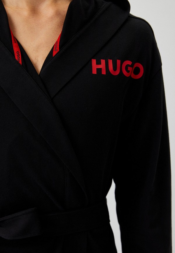 Халат домашний Hugo черный, размер 50, фото 4