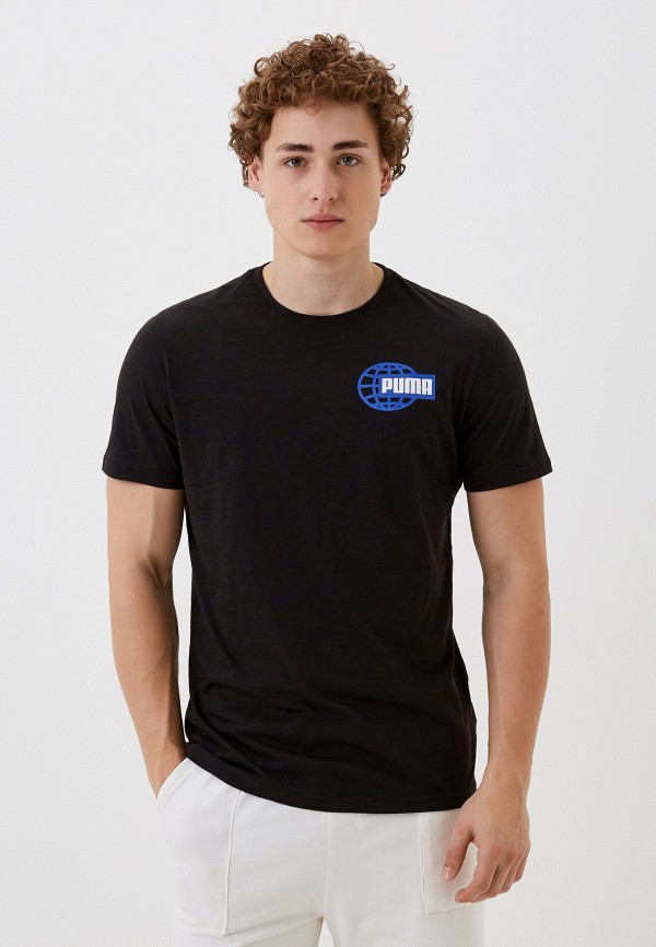 

Футболка спортивная PUMA, Черный, MEN S GRAPHIC TEE RUNNING