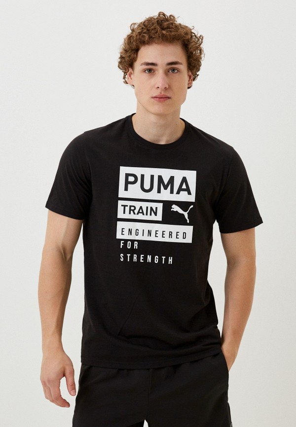 

Футболка спортивная PUMA, Черный, MEN S GRAPHIC TEE ENGINEERED