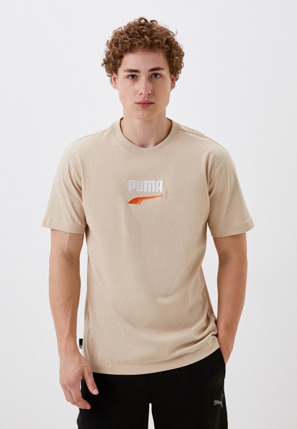 

Футболка PUMA, Бежевый, DOWNTOWN Logo Tee