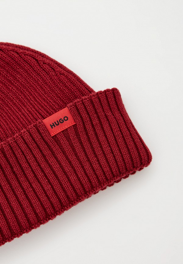 Шапка Hugo бордовый, размер 00, фото 3