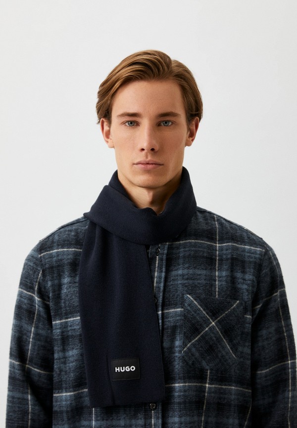 Шарф Hugo синий, размер 00, фото 4