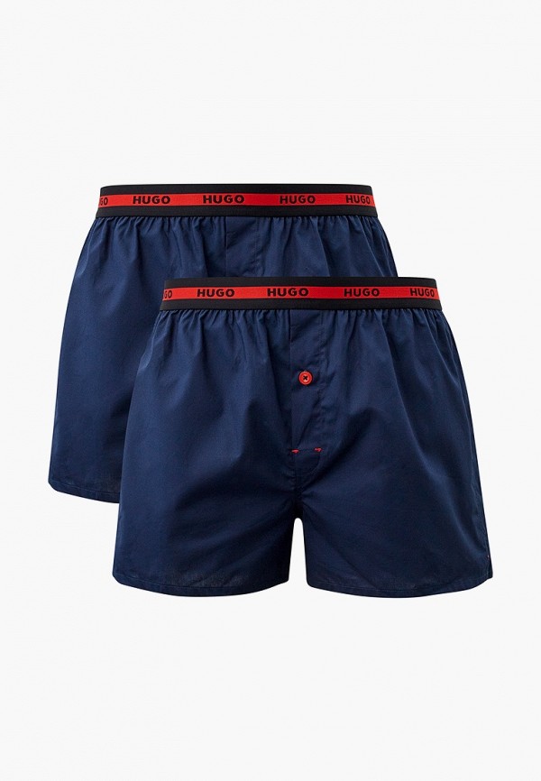 

Трусы 2 шт. Hugo, Синий, WOVEN BOXER TWINPACK