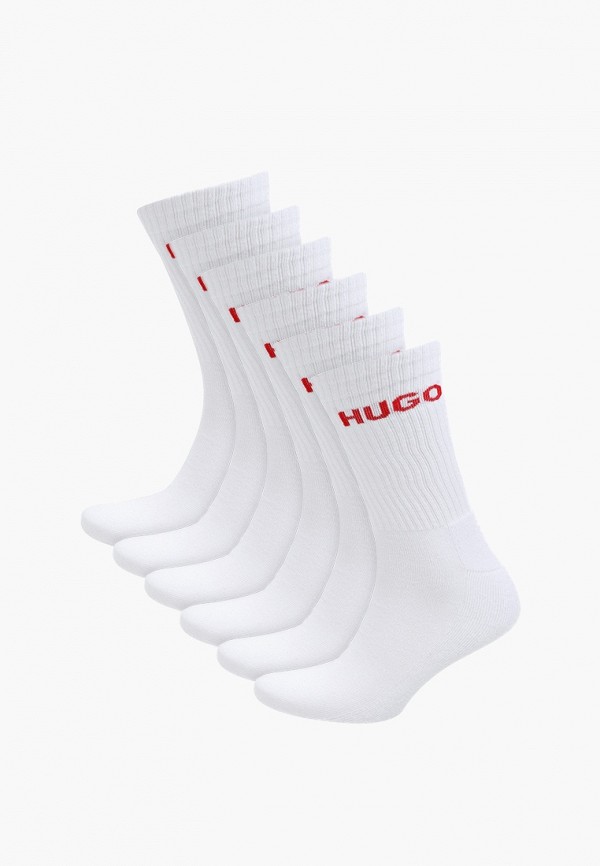 

Носки 6 пар Hugo, Белый, 6P QS RIB LOGO CC