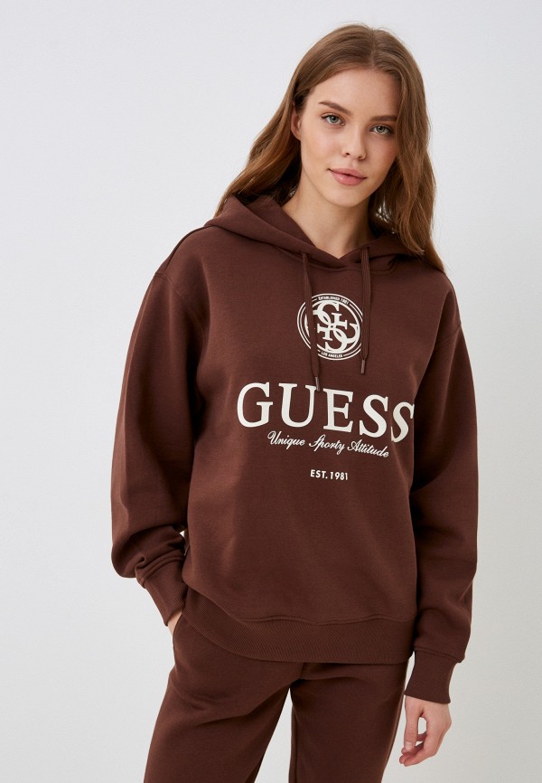 

Худи Guess, Коричневый, ALLEGRA