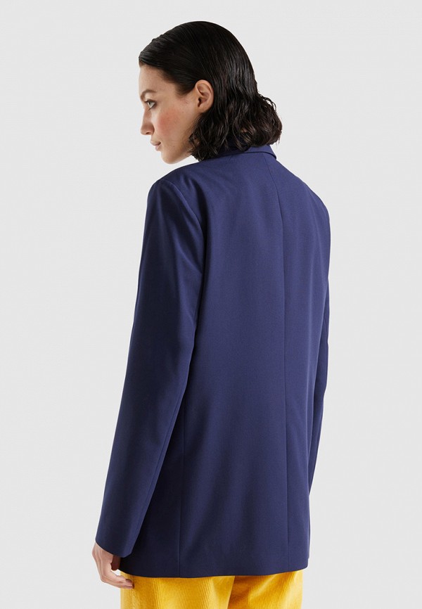 Жакет United Colors of Benetton синий, размер 42, фото 3