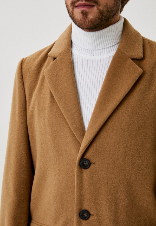 Пальто United Colors of Benetton коричневый, размер 52, фото 5