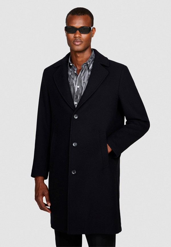 Пальто Sisley черного цвета