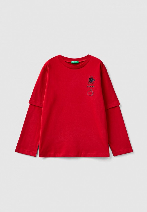 

Лонгслив United Colors of Benetton, Красный