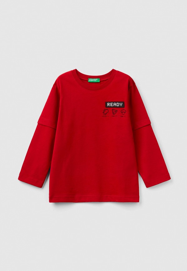 

Лонгслив United Colors of Benetton, Красный