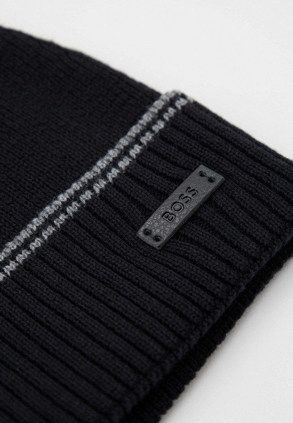 Шапка и шарф Boss черный, размер 00, фото 3