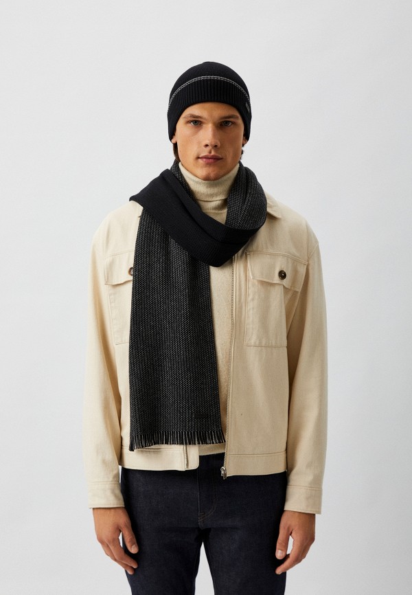 Шапка и шарф Boss черный, размер 00, фото 7