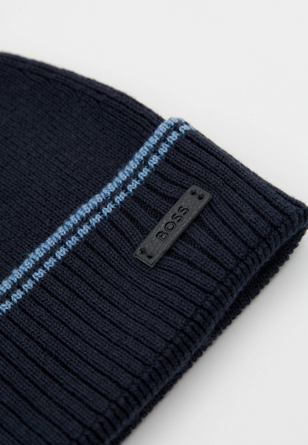 Шапка и шарф Boss синий, размер 00, фото 3