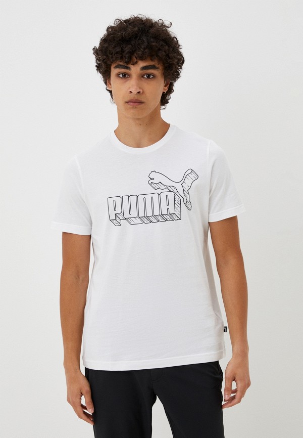 

Футболка PUMA, Белый, No. 1 Logo Graphic Tee