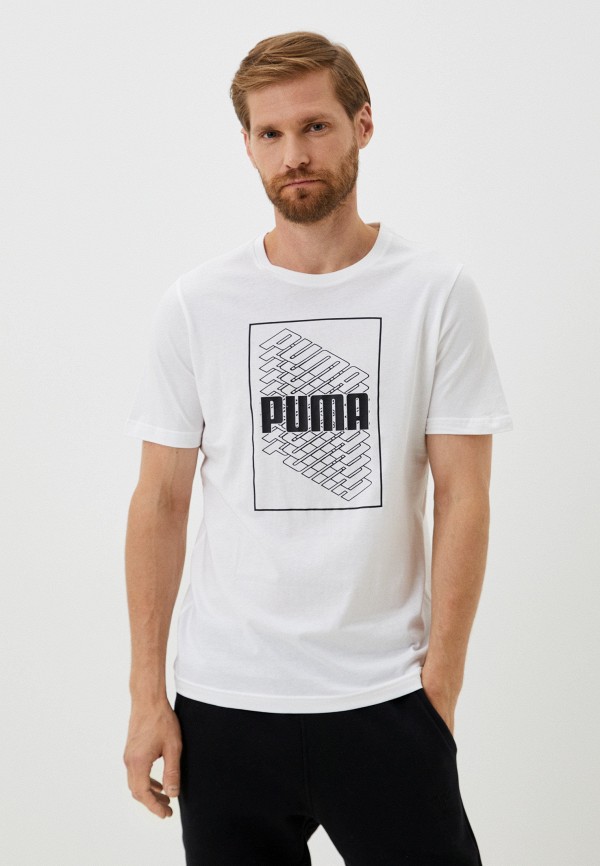 

Футболка PUMA, Белый, PUMA Wording Graphic Tee
