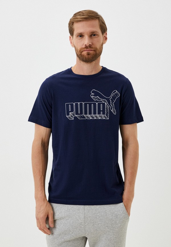 

Футболка PUMA, Синий, No. 1 Logo Graphic Tee