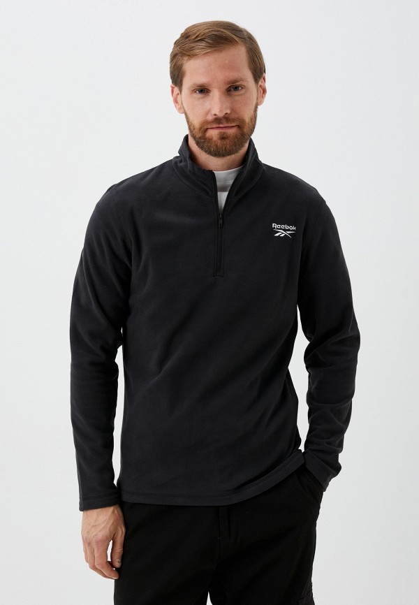 

Олимпийка Reebok, Черный, OUTERWEAR FLEECE QUARTER-ZIP