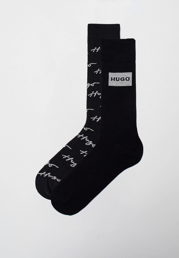 

Носки 2 пары Hugo, Черный, 2P RS GIFTSET LUREX