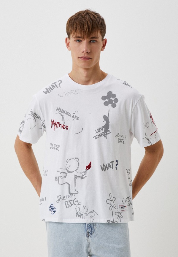 

Футболка Guess, Белый, Capsule Banksy