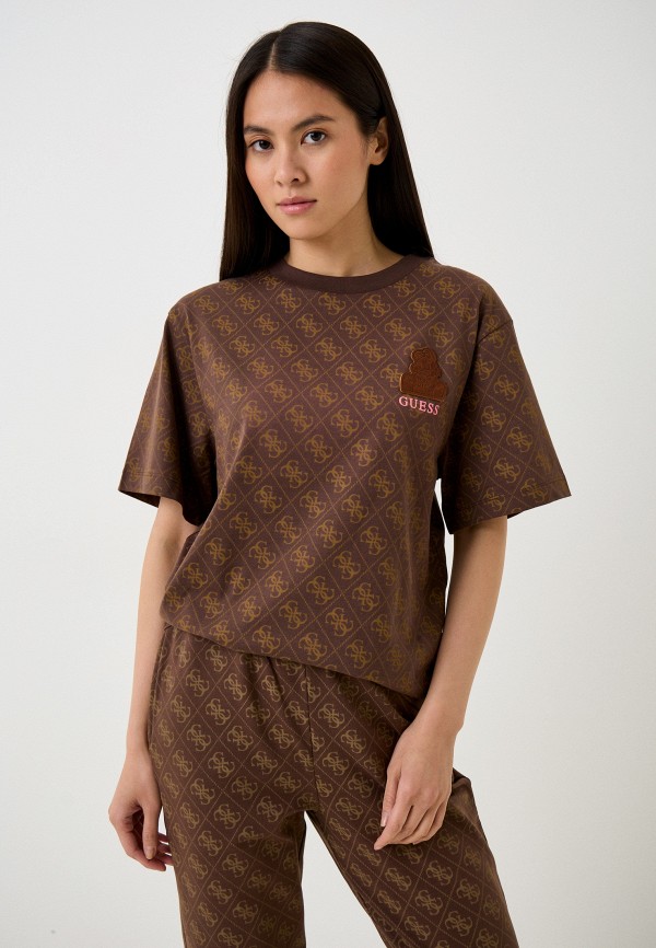 

Футболка Guess, Коричневый, BANKSY CAPSULE
