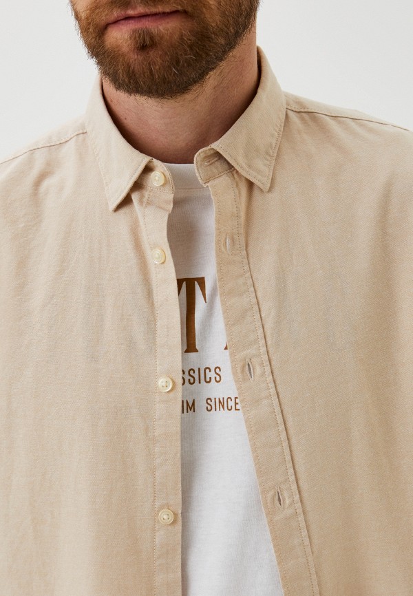 Рубашка Springfield бежевый, размер 54, фото 4