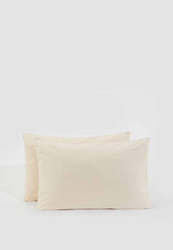 

Наволочки 2 шт. Lamoda Home, Бежевый, ПОПЛИН, 50х70 см