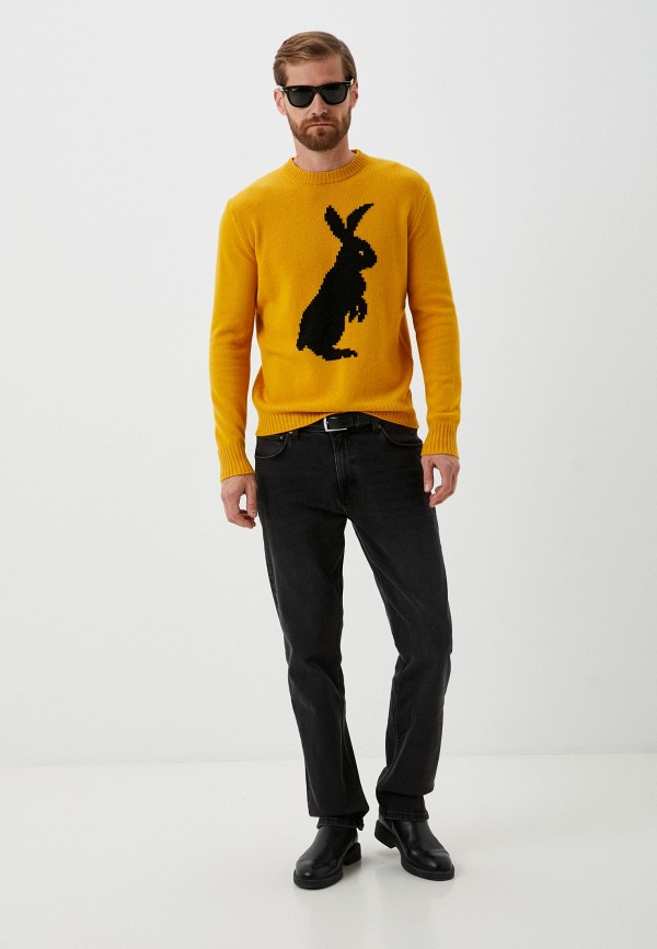 Джемпер United Colors of Benetton желтый, размер 48, фото 2