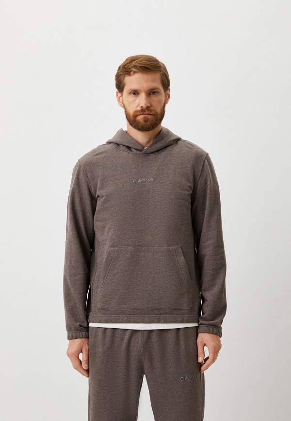 

Худи Calvin Klein Performance, Коричневый, ESSENTIALS PW - SWEAT HOODIE