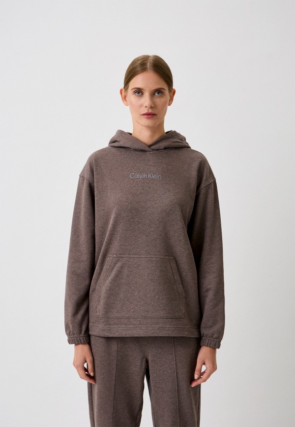 

Худи Calvin Klein Performance, Коричневый, Essentials PW - Hoodie