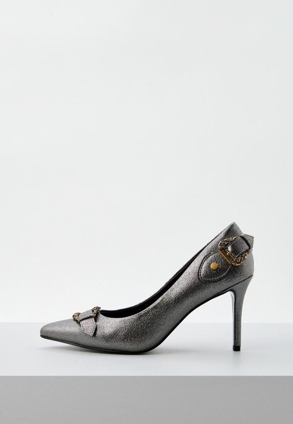 Туфли Versace Jeans Couture серебрянного цвета