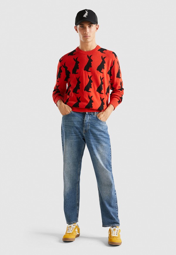 Джемпер United Colors of Benetton красный, размер 52, фото 2