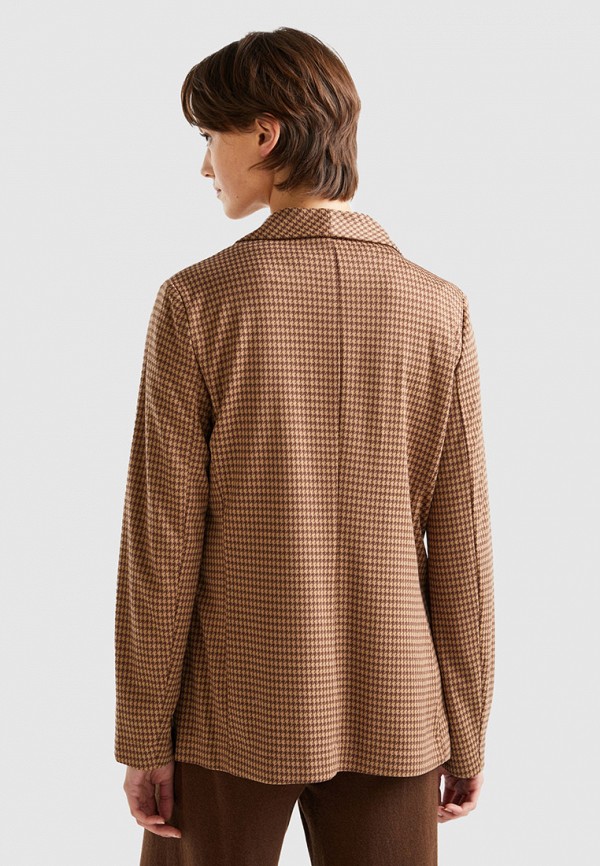 Жакет United Colors of Benetton коричневый, размер 46, фото 3