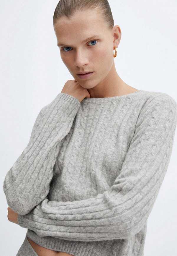 Джемпер Mango серый, размер 38, фото 4