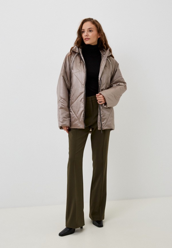 Куртка утепленная Nataliy Beate золотой, размер 48, фото 2