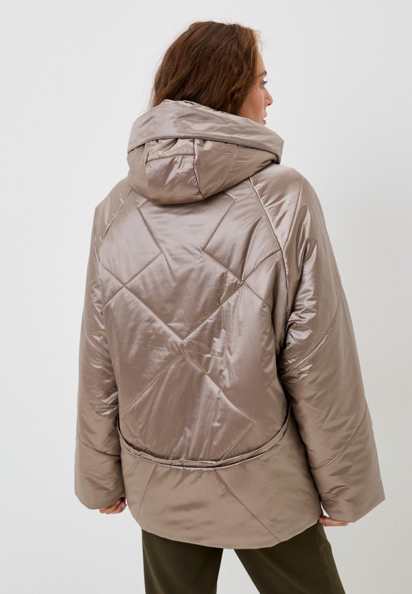 Куртка утепленная Nataliy Beate золотой, размер 48, фото 3