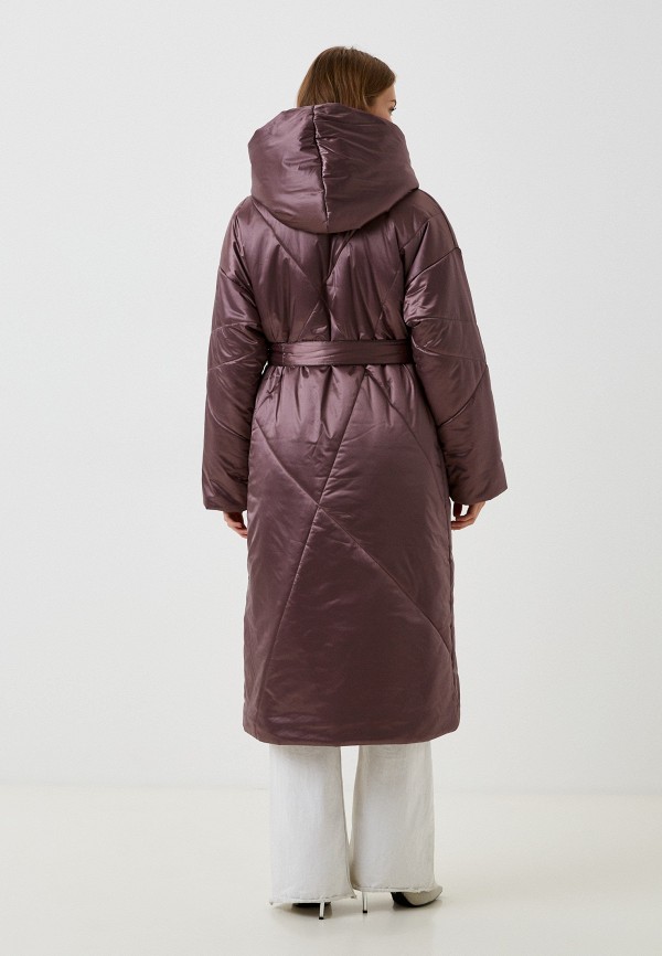 Куртка утепленная Nataliy Beate коричневый, размер 54, фото 3