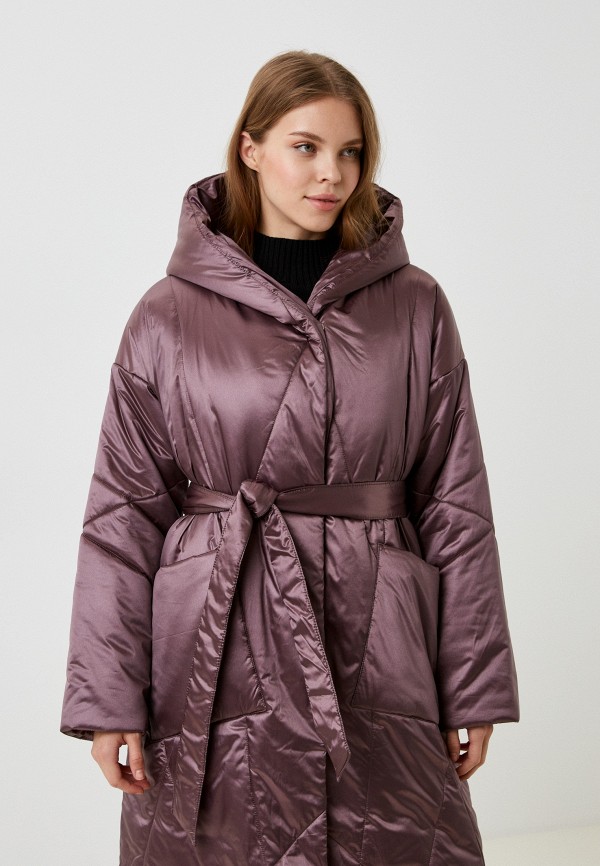 Куртка утепленная Nataliy Beate коричневый, размер 54, фото 4