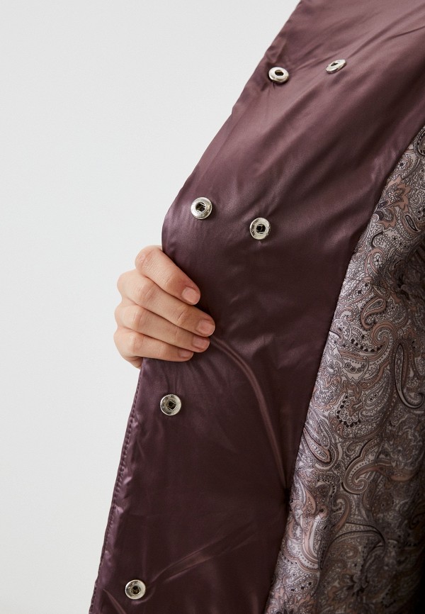 Куртка утепленная Nataliy Beate коричневый, размер 54, фото 5