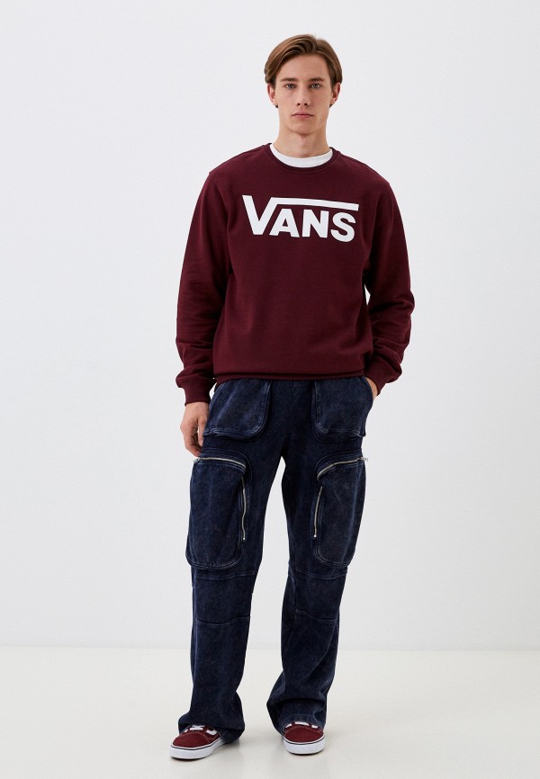 Свитшот Vans бордовый, размер 50, фото 2