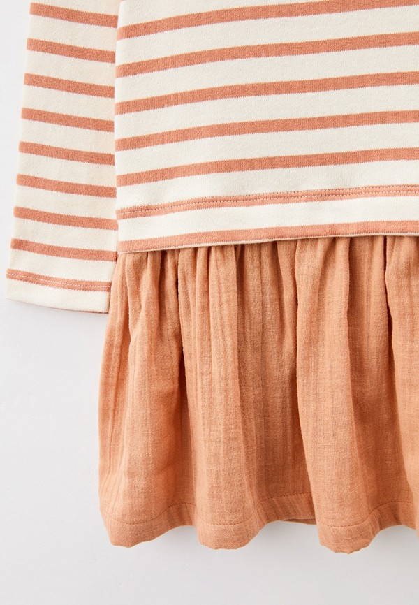 Платье Petit Bateau бежевый, размер 128, фото 3