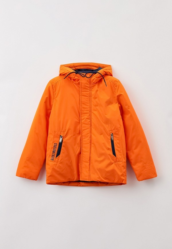 Куртка утепленная Bikkembergs оранжевого цвета