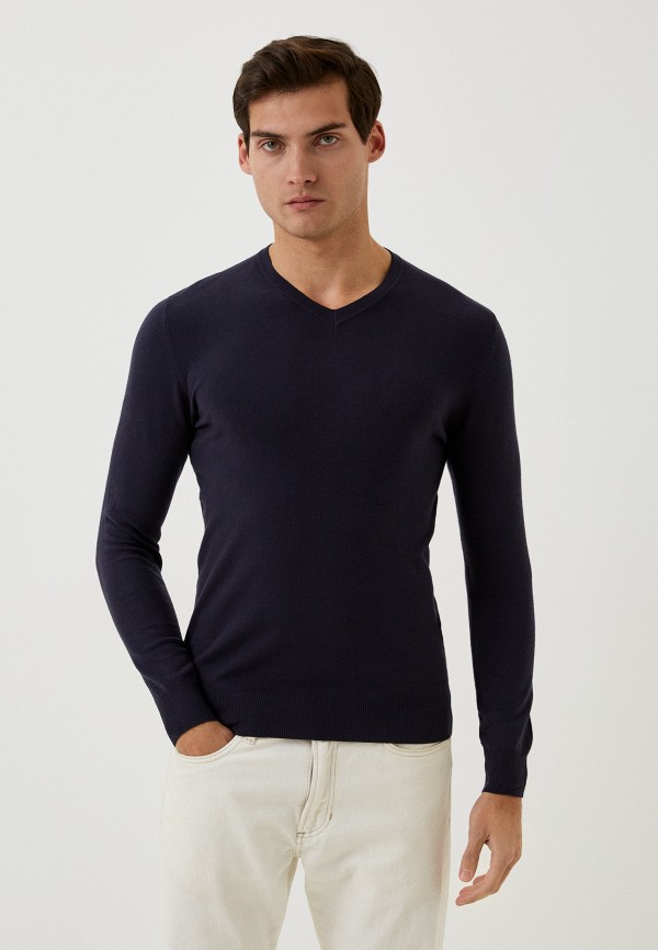 Пуловер Y.Two синего цвета