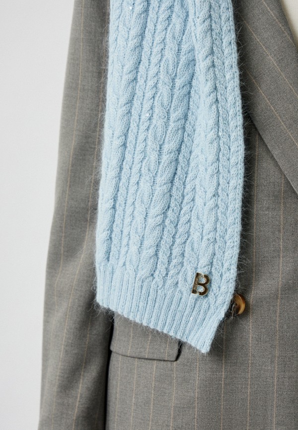 Шарф Pollini голубой, размер 00, фото 5