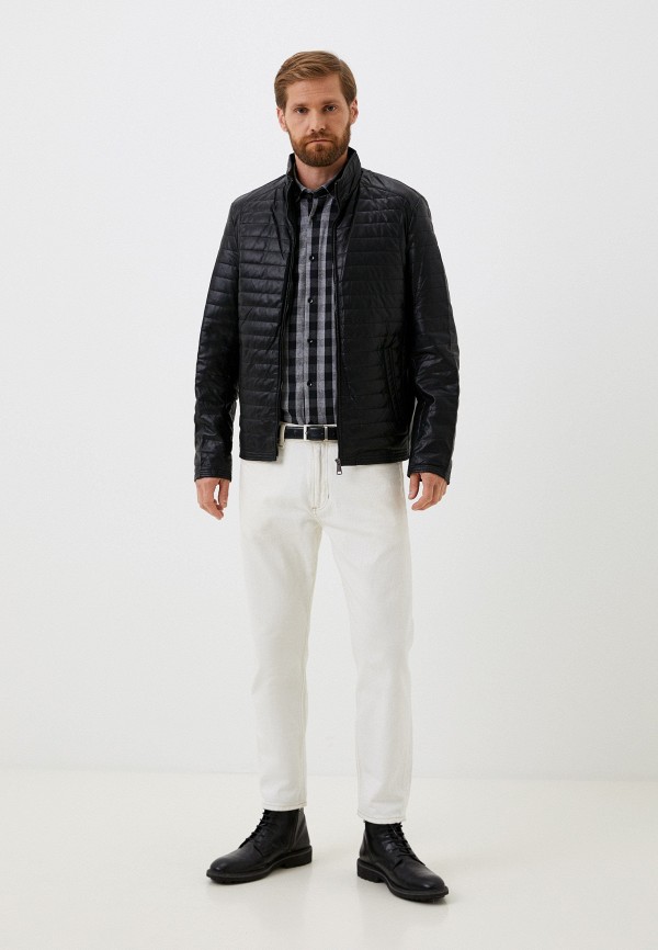 фото Куртка кожаная утепленная snow airwolf