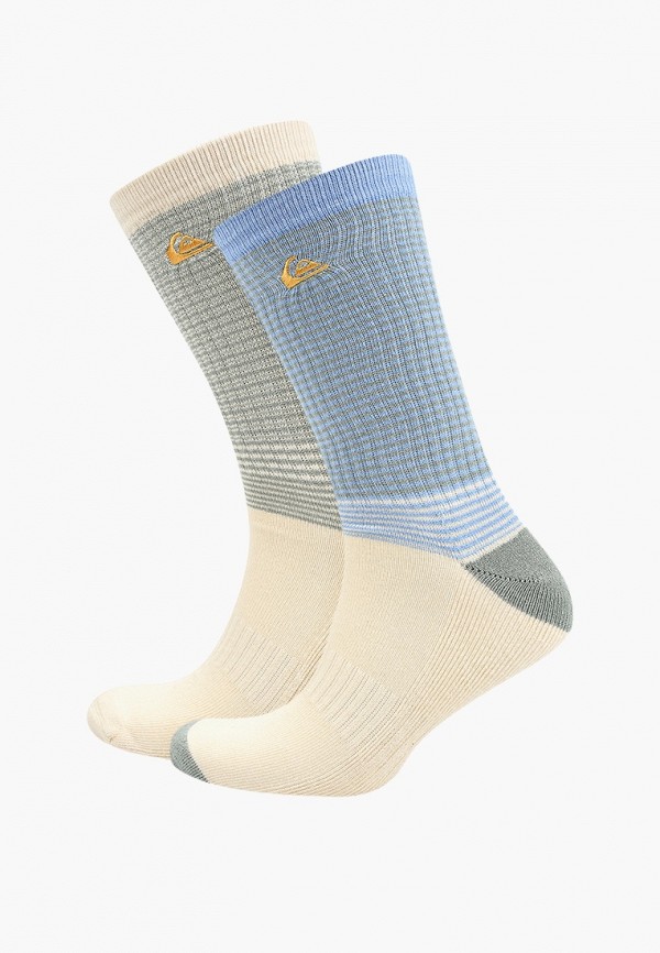 

Носки 2 пары Quiksilver, Разноцветный, QK 2PK CREW TJ SOCK GHG0