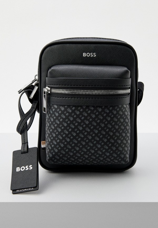 

Сумка и брелок Boss, Черный, Zair_M_NS_Zip